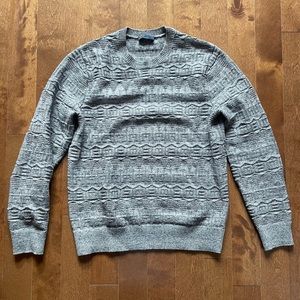 *SOLD* 🌙 Gap grey cotton sweater with geometric pattern size M